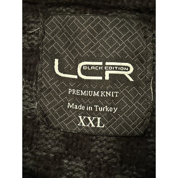GUC LCR Black Edition Premium Knit Men's Cardigan Zipper Buckles Size XXL - Picture 4 of 6